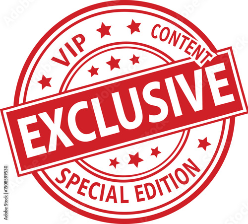 Red Exclusive Stamp with Stars Designating VIP Content and a Special Edition Offer.