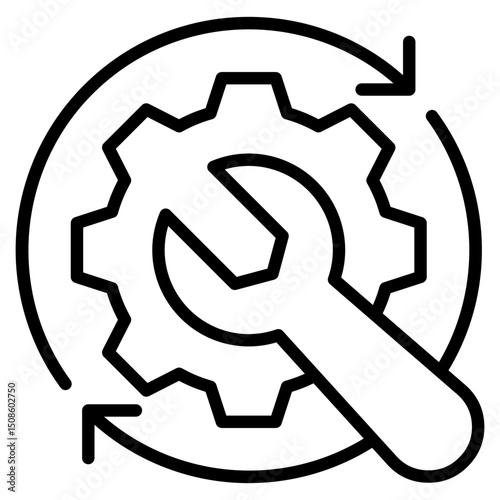 Maintenance Tools line icon