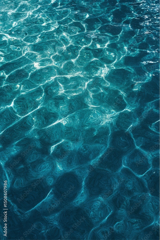 Obraz premium Water Surface Shimmers with Reflected Sunlight creating Intricate Patterns