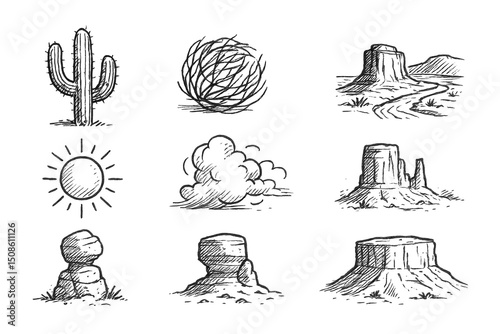 Desert Icon Sketches