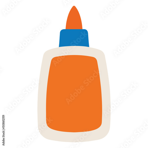 Glue Bottle illustration, School Supplies Digital File, Back to School Supplies Design, Classroom clipart, Teacher School design sublimation
