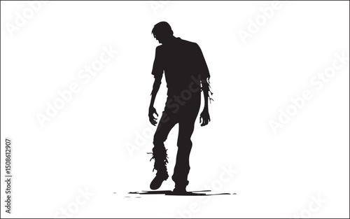 halloween silhouette of a woman