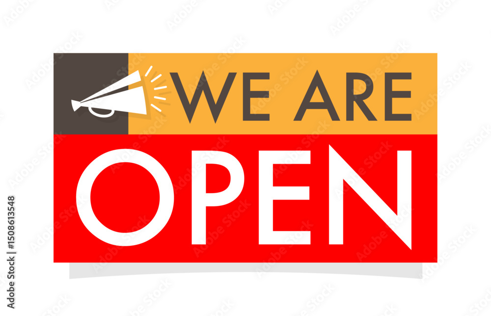 Obraz premium We are Open