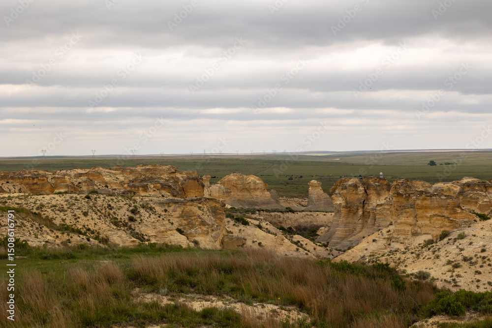 Fototapeta premium Little Jerusalem Badlands State Park