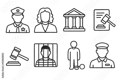Law Icons Sketch