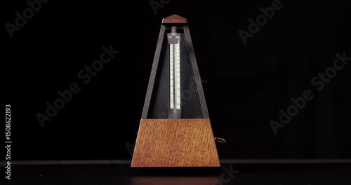 Metronome clicking on a table