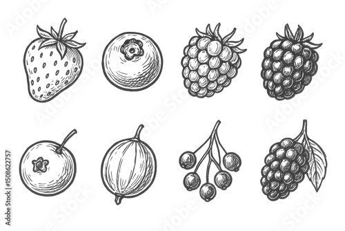 Wallpaper Mural Berry Icon Collection Torontodigital.ca