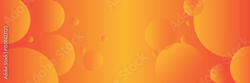 abstract orange circular background. Dynamic sound wave. Design element. Vector illustration