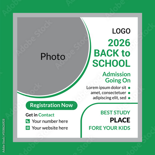 Back to School Social Media Post Design
