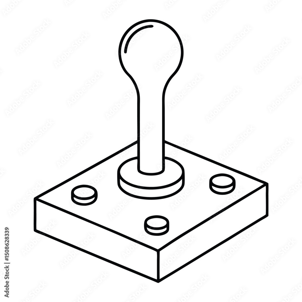 joystick isolated on white background joystick isolated on white background