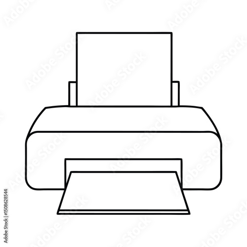 printer icon vector illustration