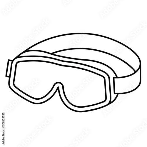 glasses on white background