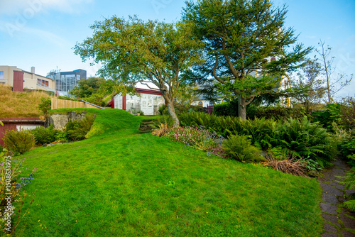 Bojsensgardur Garden in Torshavn - Faroe Islands