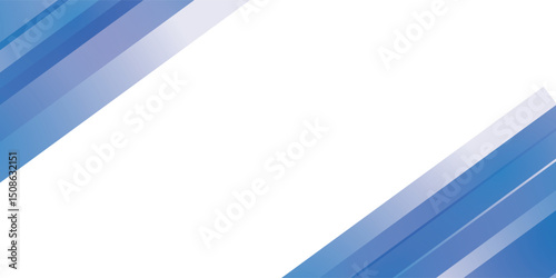 Modern abstract blue background with diagonal line. Futuristic concept. Horizontal banner template with space for your text. Vector