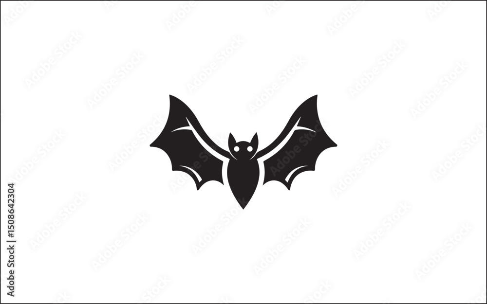 Fototapeta premium halloween black and white bat 