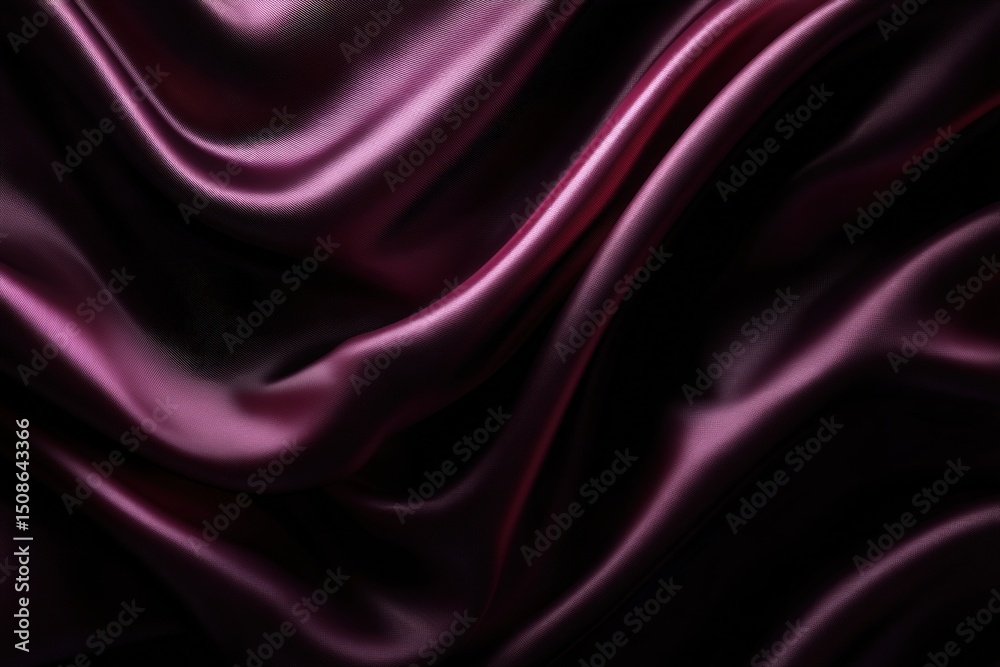 Obraz premium Draped Deep Purple Silk Fabric Texture