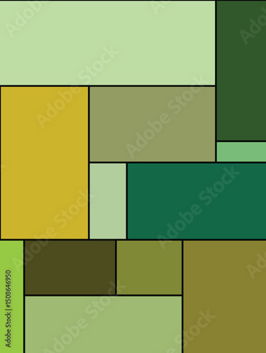 Colorful geometric abstract rectangles composition