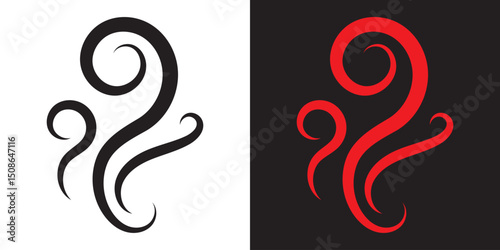 Smoke steam icon . Vector illustration. EPS 10/AI