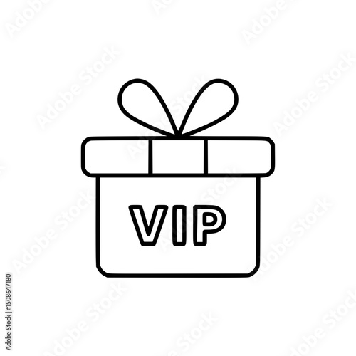 Exclusive VIP Gift Box Premium Membership Icon Design