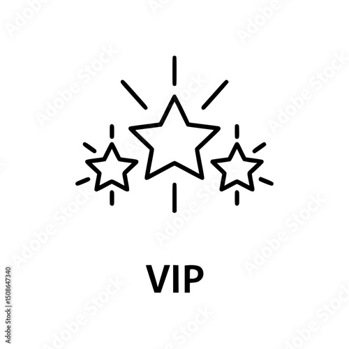 Premium VIP Access Exclusive Star-Rated Service Icon