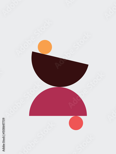 Balance in simple geometric harmony	