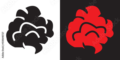 Smoke steam icon . Vector illustration. EPS 10/AI