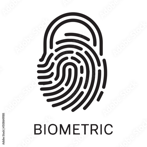 finger print lock icon