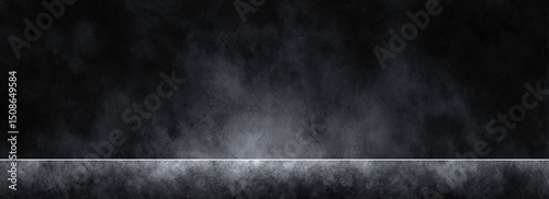 Dark Grunge Texture Background With Stone Floor