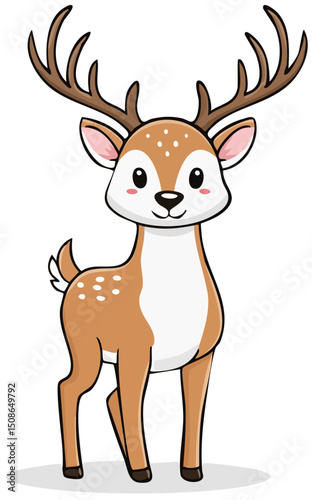Adorable Woodland Fawn Illustration