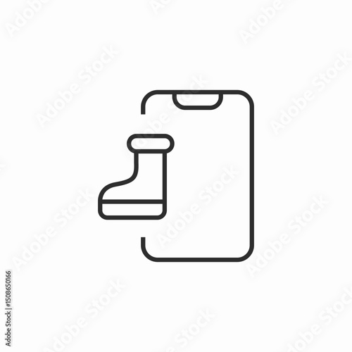 boots buy online icon sign vector