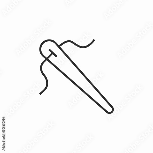 needle thread icon sign vector