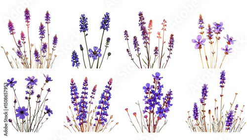 lavender isolated on white background