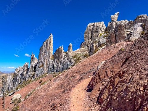 Stone Forest in Palcoyo, Rainbow mountains in Peru