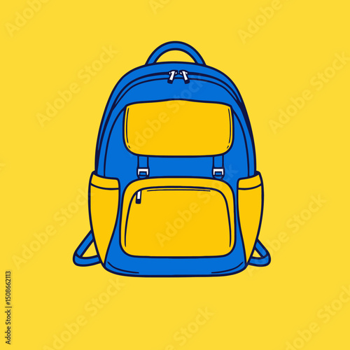 vector illustration of a yellow car