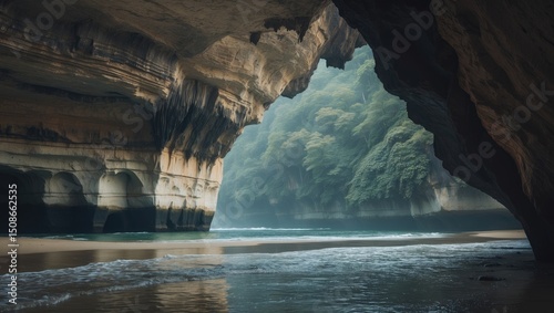 Cliff Of The Caves, Renowned Landmarks, Hold A Unique Charm That Effortlessly Draws In Both Locals And Tourists Alike photo