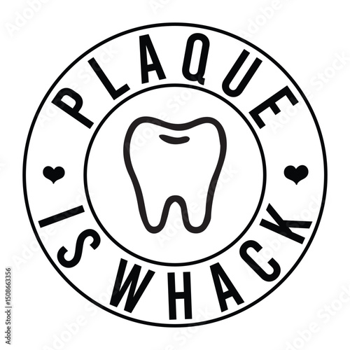 plaque is whack SVG Art & Illustration