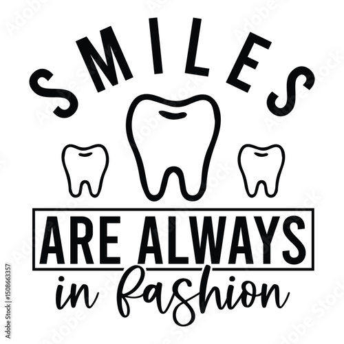 Smiles are always in fashion SVG Art & Illustration
