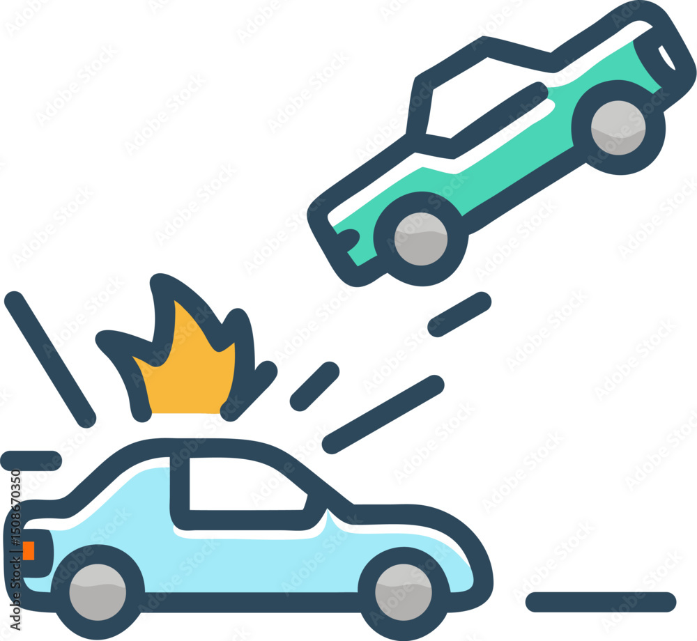 Naklejka premium Accident icon