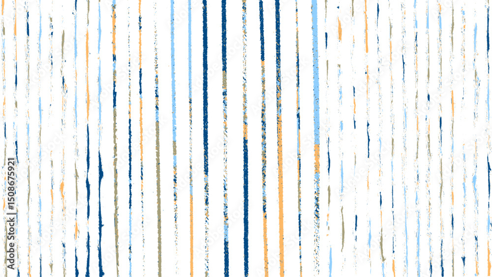 Distressed overlay texture of rough surface. Hand drawn lines with a brush tip pen over white.