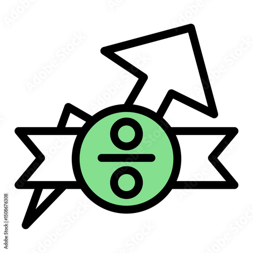 Limited Time Sale Icon - Color Lineal Style for Urgent Discounts. (Color Lineal Style)