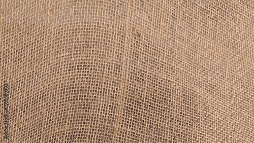 Brown burlap, sackcloth texture background. 