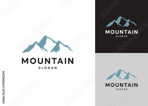 Mountain peak  logo design, travel symbol , adventure vector illustration.