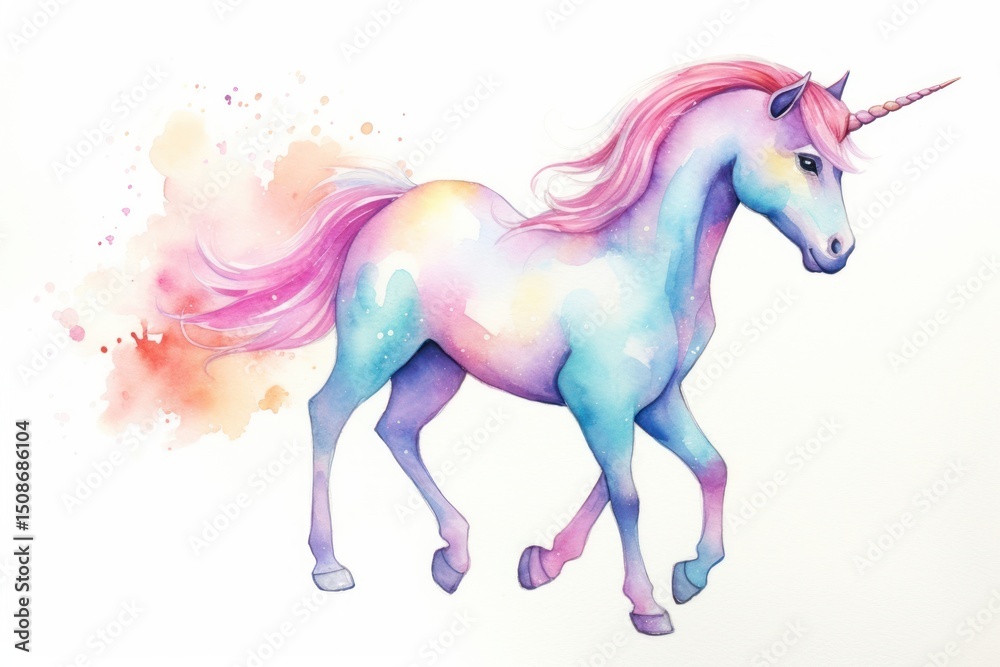 Naklejka premium Unicorn drawing animal mammal.