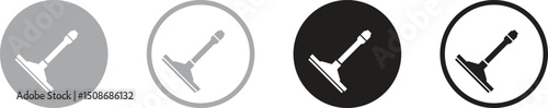 Window Wiper Icon Flat Graphic Design