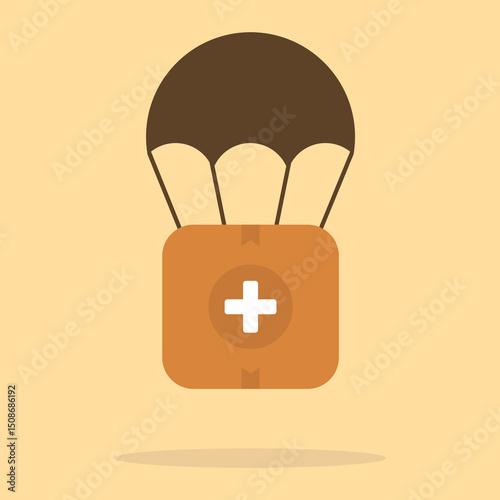 first aid box design fall with parachute