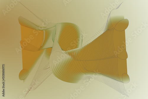 Angel wings abstract vector design with blue wave pattern and silhouette art