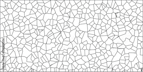 Abstract cellular pattern geometric shape illustration showing seamless connection and structure of cells or other similar elements