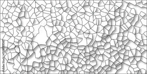 Abstract cellular pattern with shadow detail geometric design for background or texture use in graphic design and digital art applications
