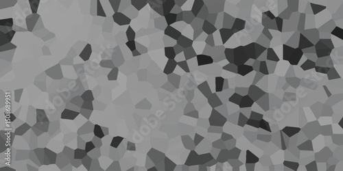 Abstract geometric background in various shades of gray featuring irregular polygon shapes and textural details for modern design
