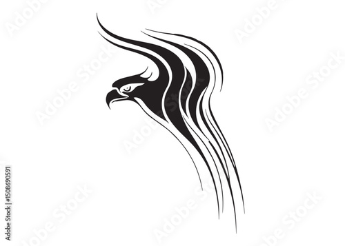 eagle flying logo silhouette vector, eagle logo icon silhouette, bald eagle silhouette, black american eagle flying logo silhouette, flying eagle bird silhouette isolated on white background	